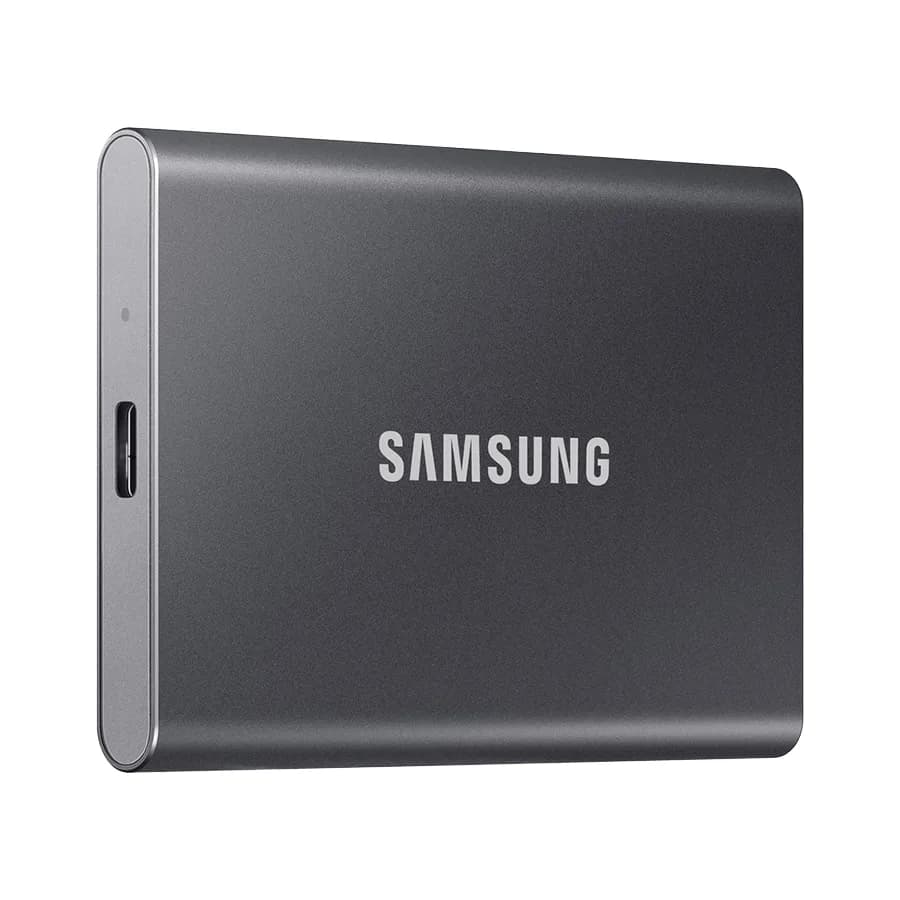 EXT.SSD SAMSUNG Portable T7 2TB USB 3.2 Gen 2 Sequential Read/Write : Up to 1,050MB/sec /Up to 1,000 MB/sec/titan grey/MU-PC2T0T/WW