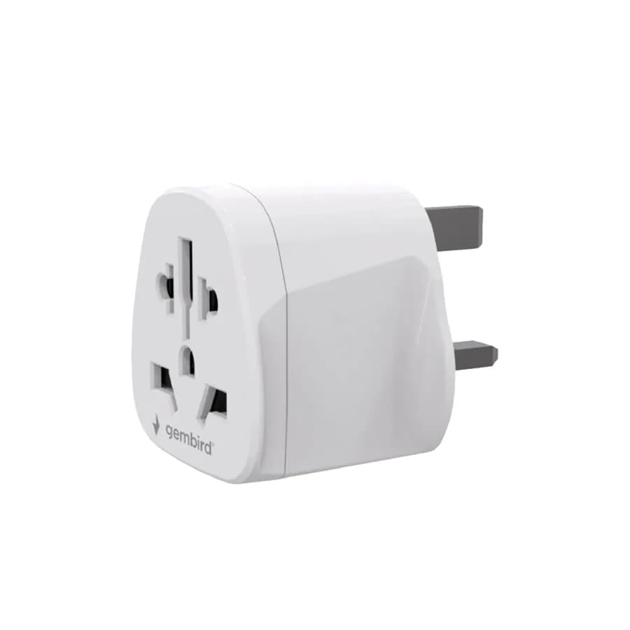Gembird univerzalni AC strujni adapter world to UK power adapter plug, 10 A, A-AC-UKMINTF