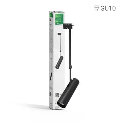 Šinska svjetiljka Green Tech, GU10, IP20, crna