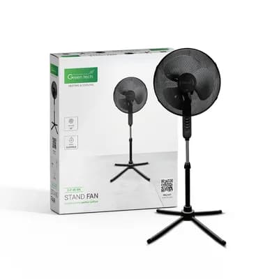 Ventilator s postoljem Green Tech 50W, 16“, crna boja