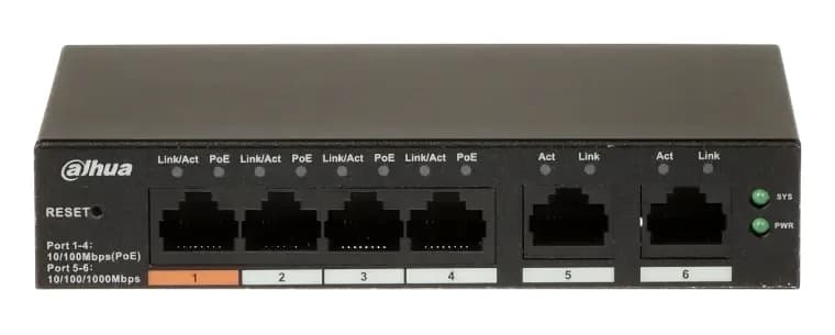 DAHUA switch 6-port cloud PoE 4-port CS4006-4ET2GT-60