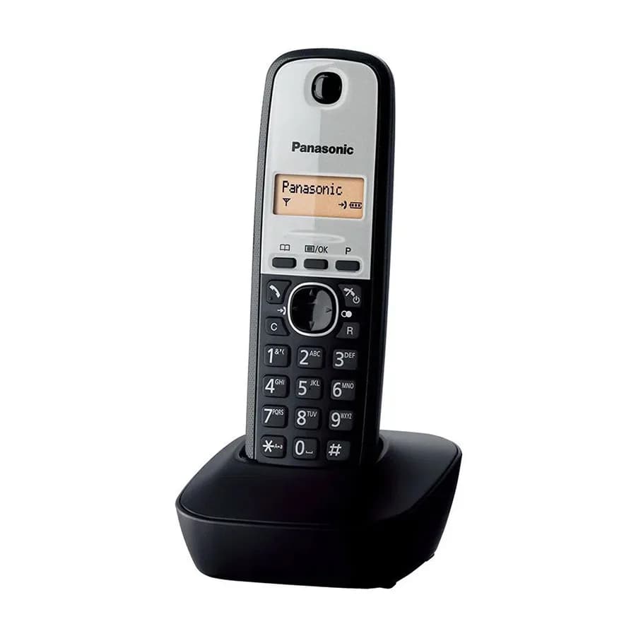 KX-TG1911FXG Panasonic telefon crni. 1,25" LCD ekran, Tel. imenik 50 brojeva, prikaz pozivnog broja na čekanju. Mute.
