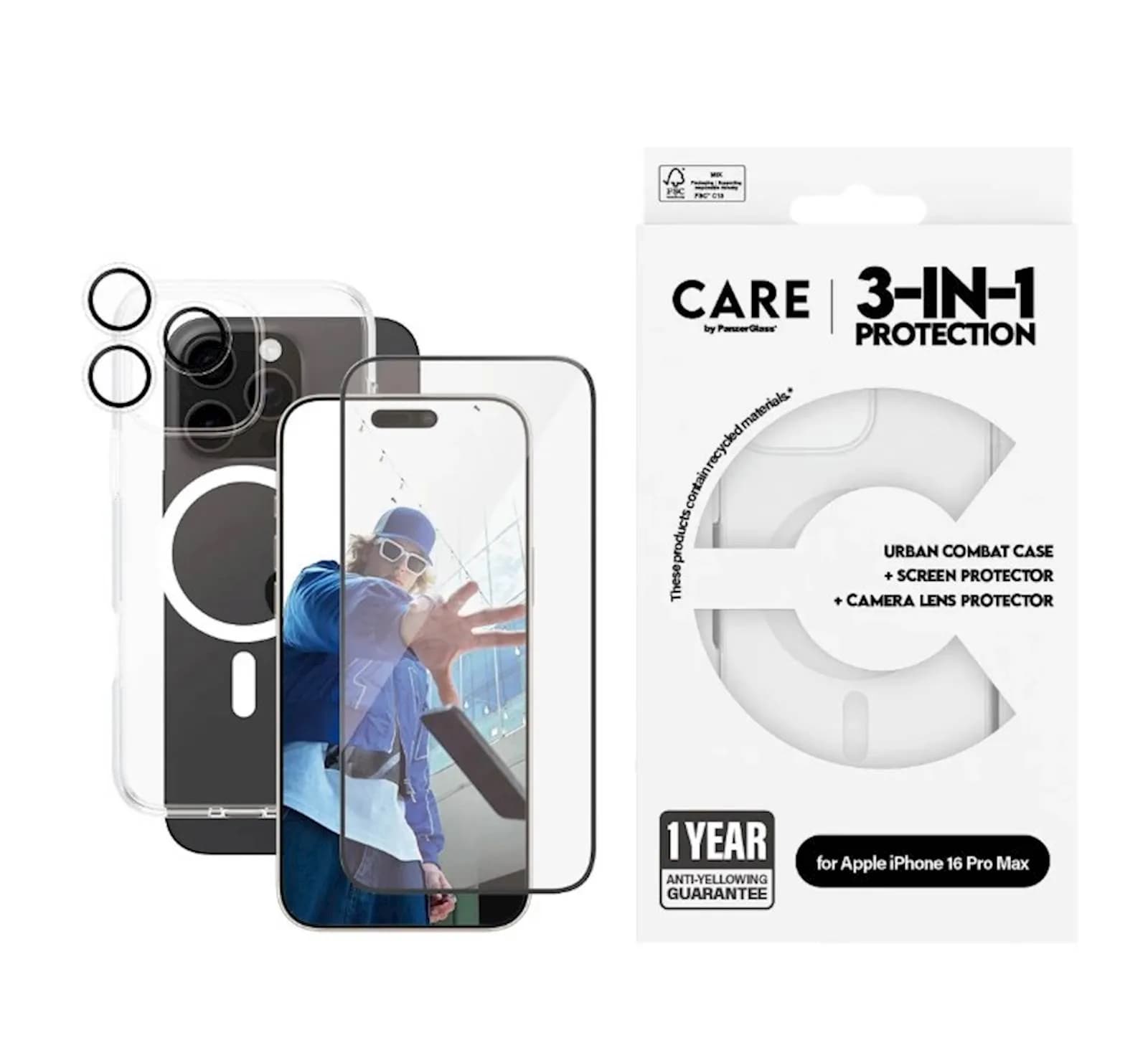 PanzerGlass Bundle Care by PG iPhone 16 Pro Max MagSafe