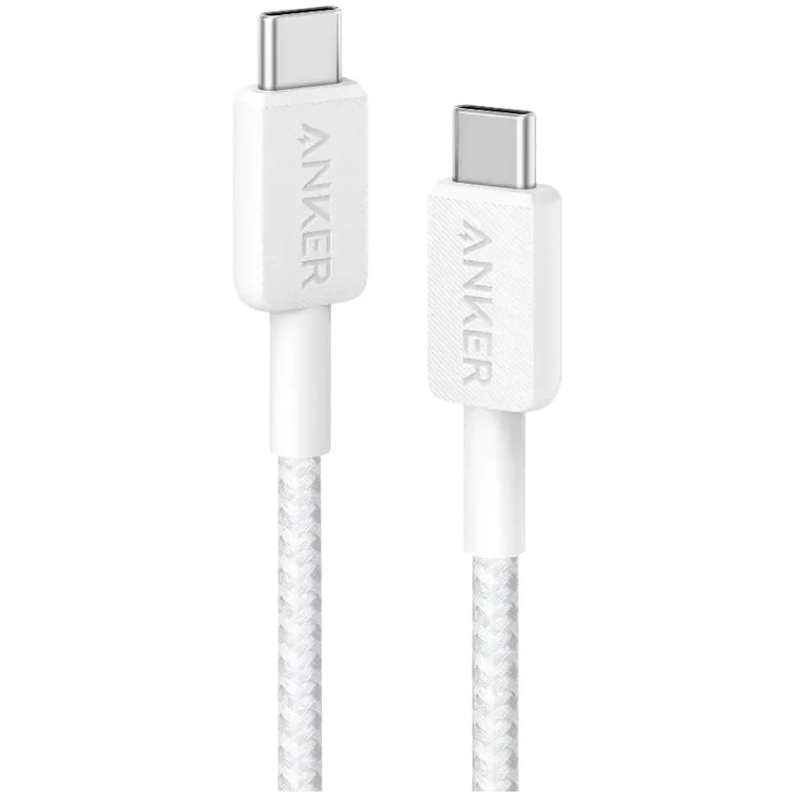 ANKER 322 USB-C to USB-C Cable 90 cm Braided White