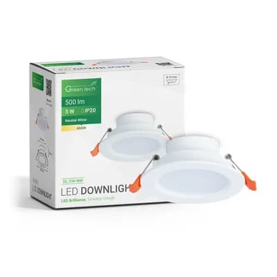 LED downlight Green Tech 5W, 4000K, bijela boja