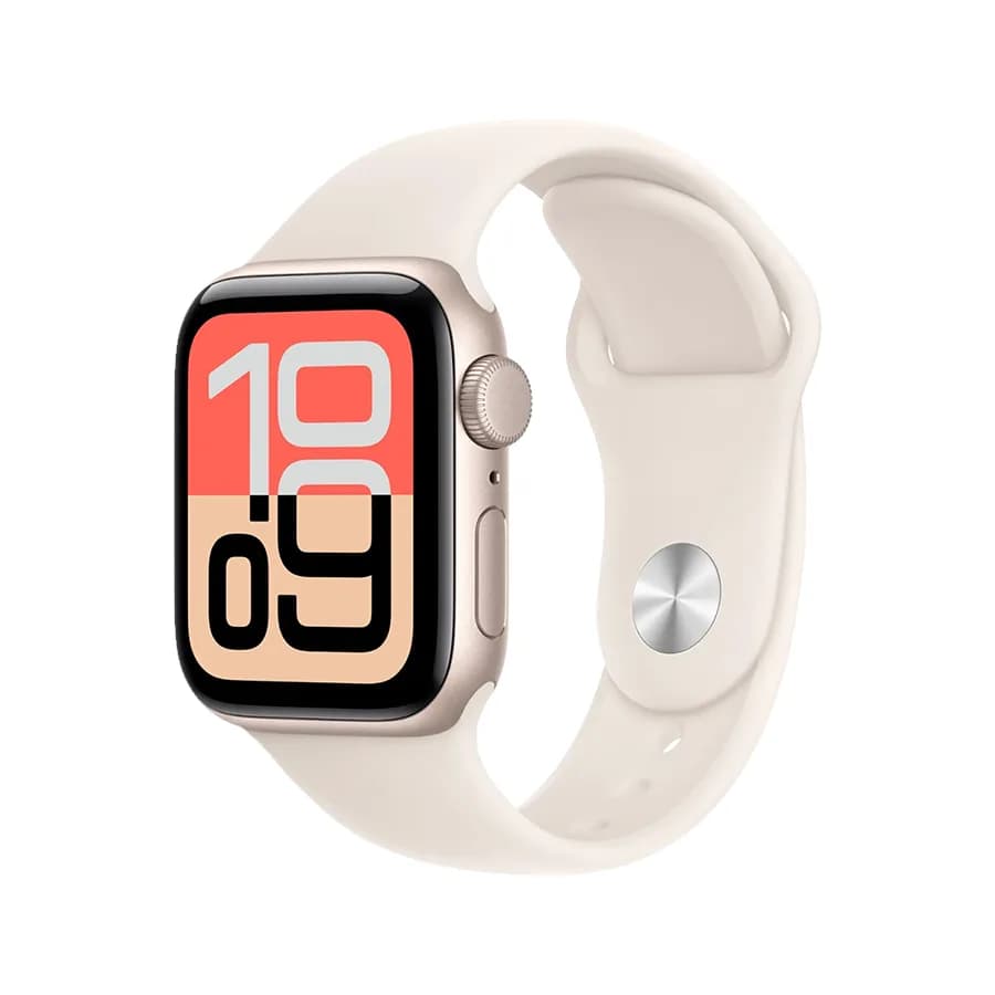 Apple Watch SE 3 40mm Aluminum Case with Starlight Sport Band – S/M - MEH34