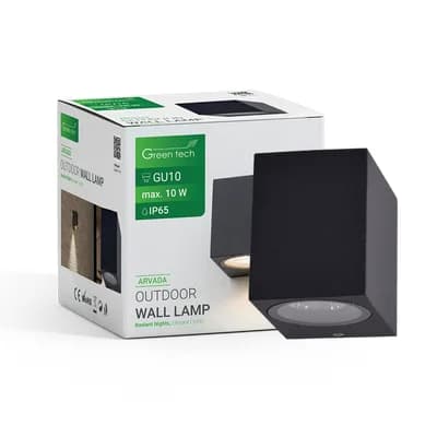 Vanjska zidna svjetiljka Green Tech, GU10, IP65