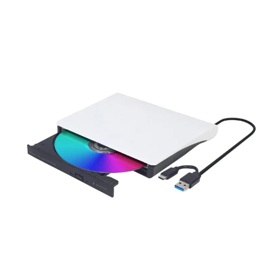 EXT.DVD RW GEMBIRD, USB+Type-C, USB 3.1 Gen. 1, DVD-USB-031-BW