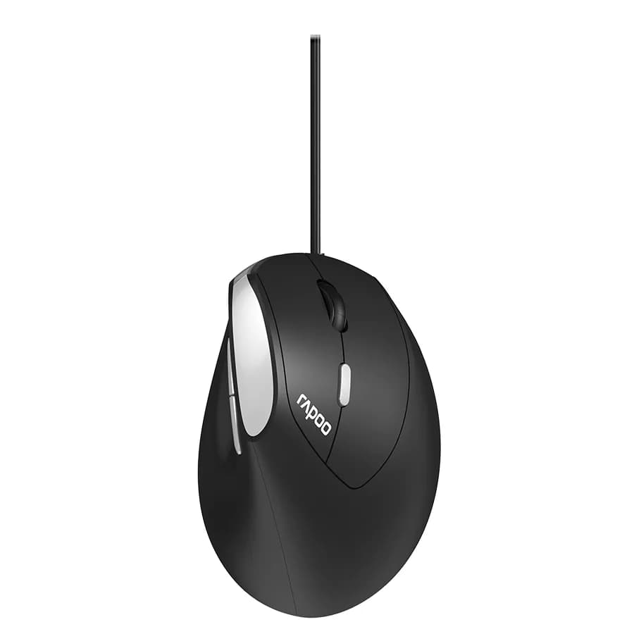 Miš RAPOO EV200.BLK Wired Ergonomic Mouse, R-13532