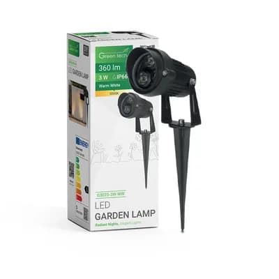 LED vanjska svjetiljka Green Tech 3W, 3000K, IP66