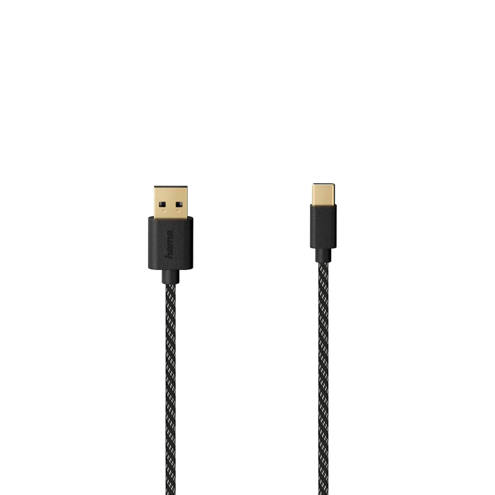 USB-C kabal Hama USB 2.0, pozlaćen 1,50 m, 2
