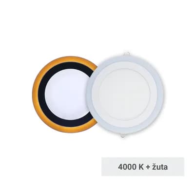 LED panel Lumera Lighting 18W + 6W, 4000K + 3000K, ugradni, okrugli