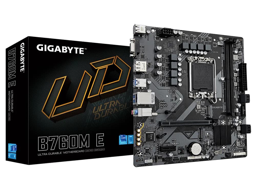 Gigabyte MB B760M ELGA1700; 2xDDR5; 2xM.2, 4xSATA 6xUSB; VGA, HDMI, DP; mATX