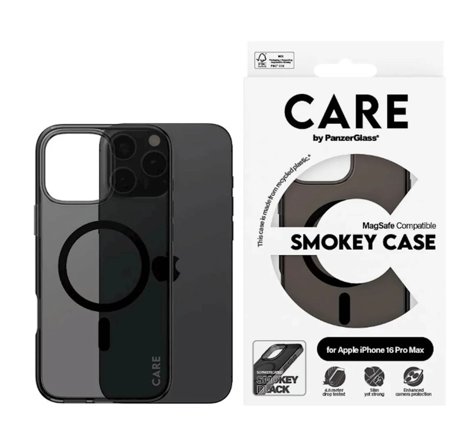 PanzerGlass Zaštitni okvir Care Smokey MS iPhone 16 Pro Max