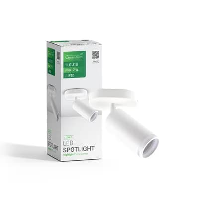 LED spot svjetiljka Green Tech, GU10 X 1 kom, bijela boja