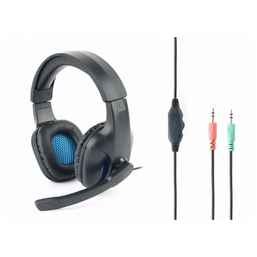 Slušalice sa mikrofonom GEMBIRD gaming, volume control, matte black, GHS-04