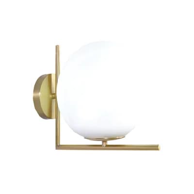 Zidna lampa Green Tech, E14 x 1 kom, IP20, zlatna + bijela
