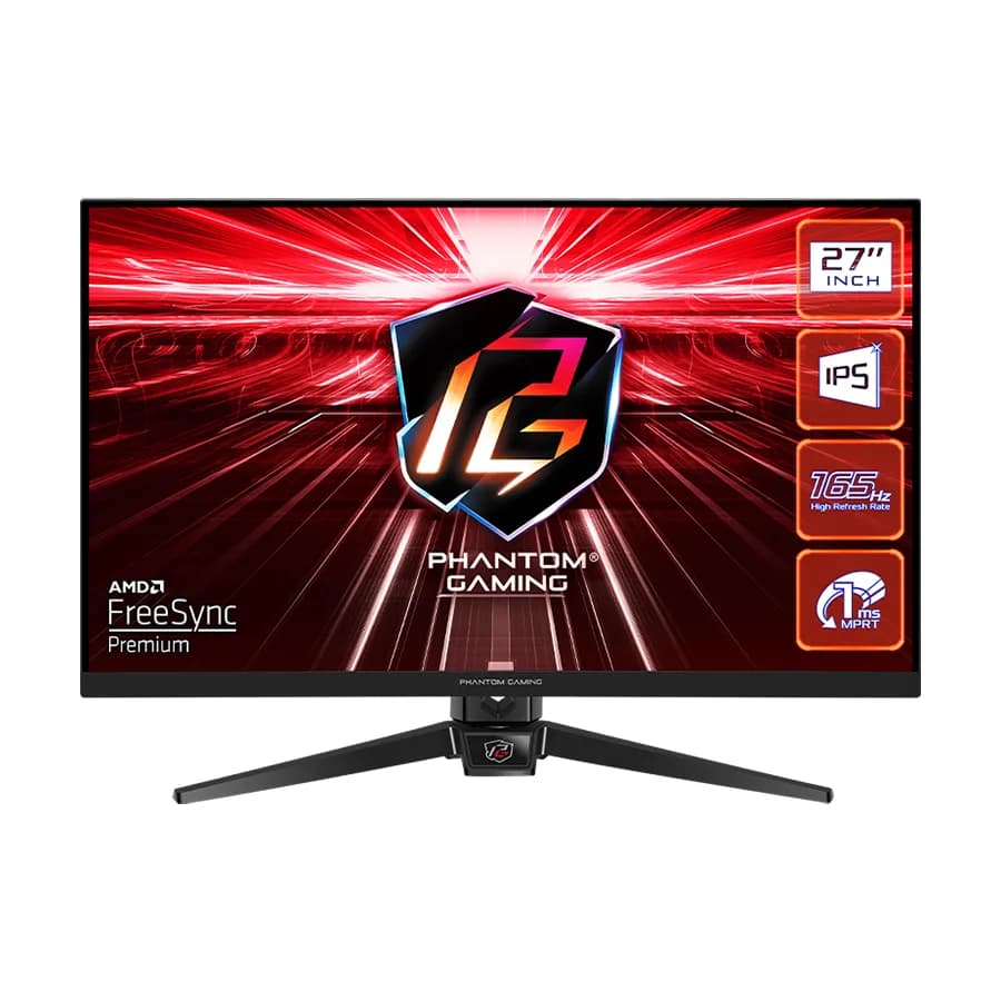 MONITOR ASROCK PG27FF1A 27" FLAT GAMING;FHD;165Hz;1ms; 2xHDMI;2xDP;Speaker,Swivel,Tilt