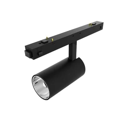 LED magnetna svjetiljka Green Tech 12W, 4000K, LUMINUS LED, DALI dimm, crna boja