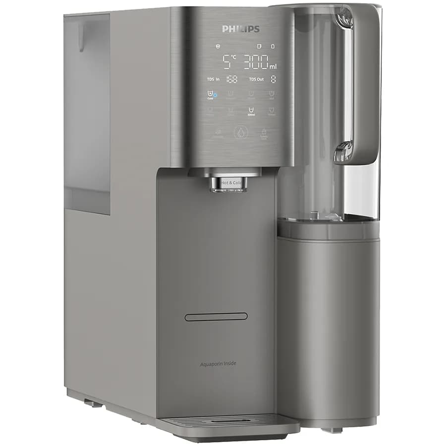 PHILIPS RO mineral water station ADD6921DG/10, Aquaporin, ambient + hot + chilled (compressor), UV-C, dark grey