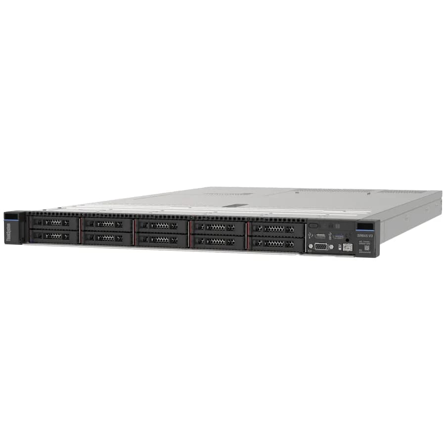 LENOVO ThinkSystem ThinkSystem SR645 V3,1xAMD EPYC 9135 (16C 3.6GHz 200W), 1x32GB TruDDDR5 6400MHz (2Rx8) RDIMM, RAID 940-8i 4GB Flash PCIe Gen4 12Gb Adapter, 2x750W Titanium,XCC Standard,10x2.5"Chassis,3yr Warranty