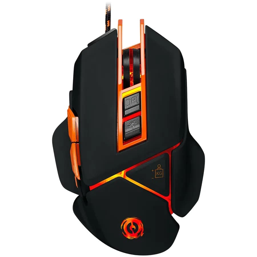 Canyon Optical gaming mouse, adjustable DPI setting 800/1000/1200/1600/2400/3200/4800/6400, LED backlight