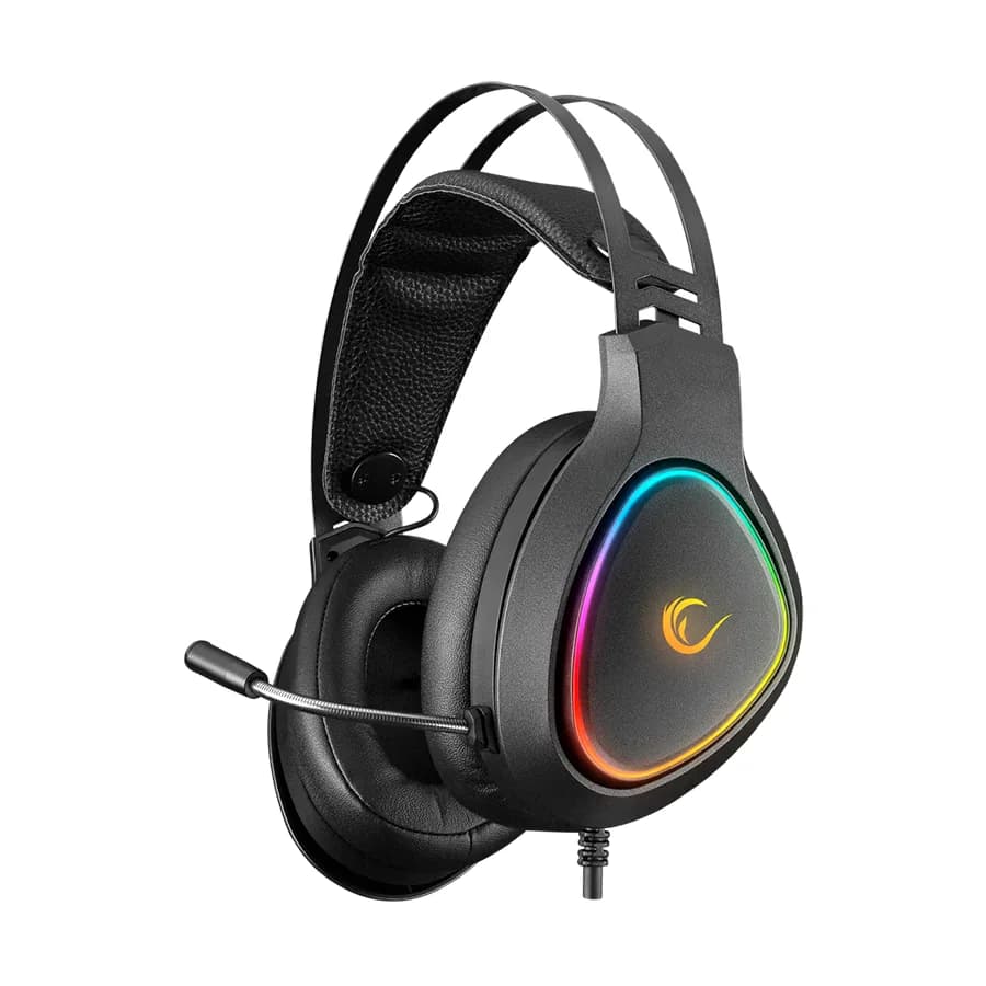 Slušalice sa mikrofonom gaming RAMPAGE RMX-G7 SNIPER Black RGB Illuminated,with Flexible Microphone Gaming, Headset