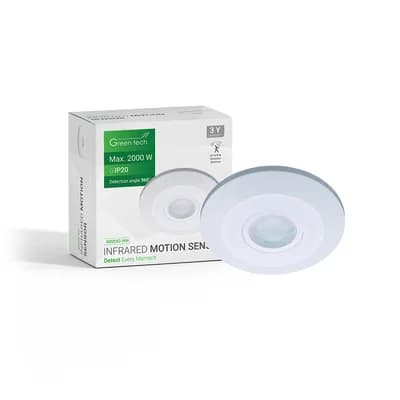 Infracrveni nadgradni senzor pokreta Green Tech IMS05C, IP20, 360°