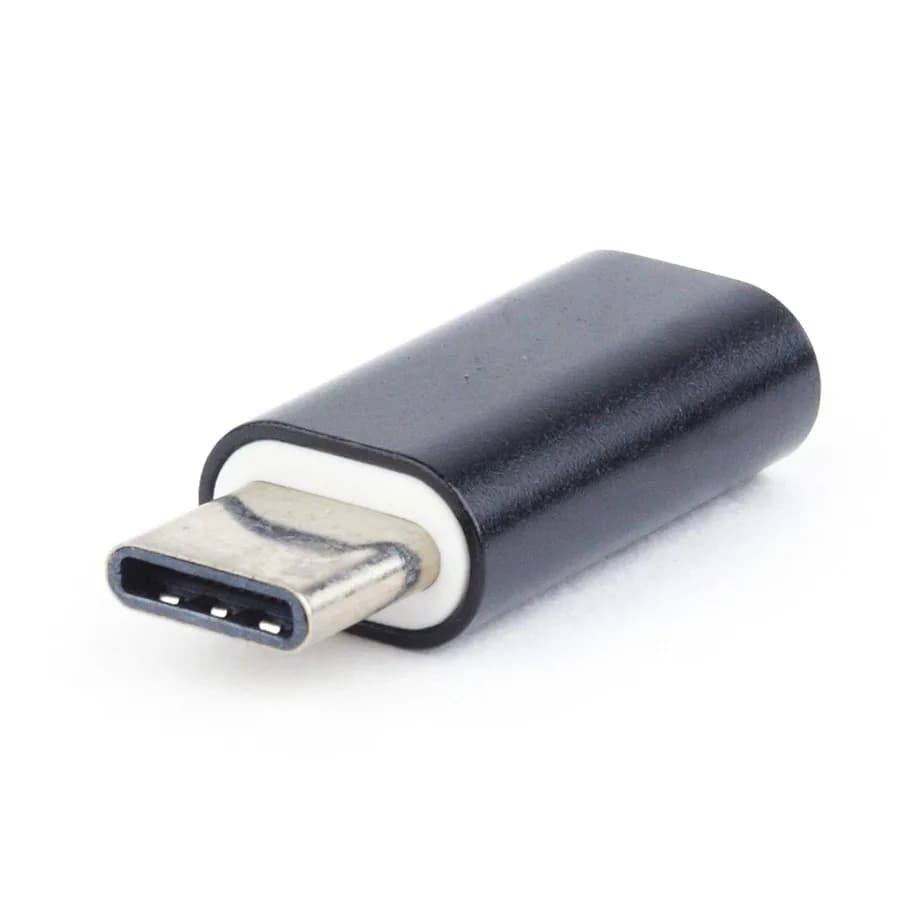 USB adapter iPhone (female) to Type-C (male), BLACK, GEMBIRD A-USB-CM8PF-01