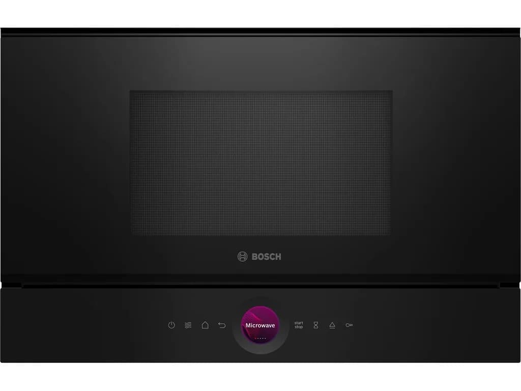 Bosch mikrovalna Serie 8| CRNA,900W,AutoPilot 10, 21l,Roštilj, 90,180,360,600, Boots W