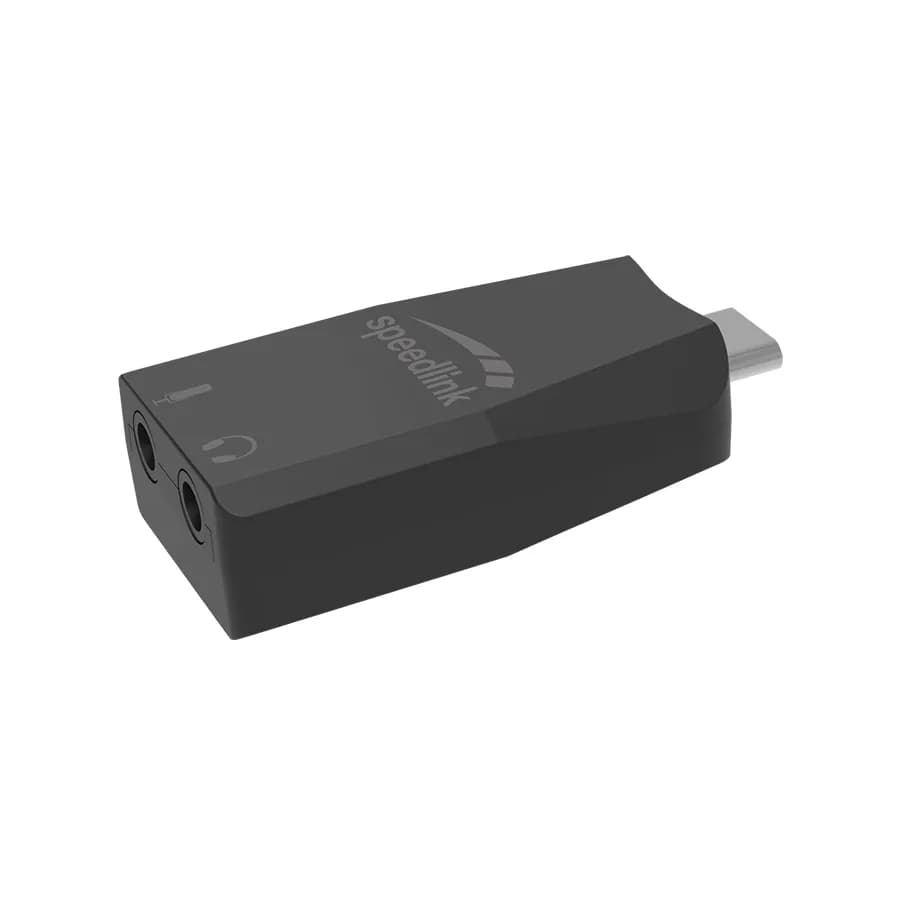 Zvučna kartica SPEEDLINK VIGO USB-C Sound Card, black, SL-880501-BK