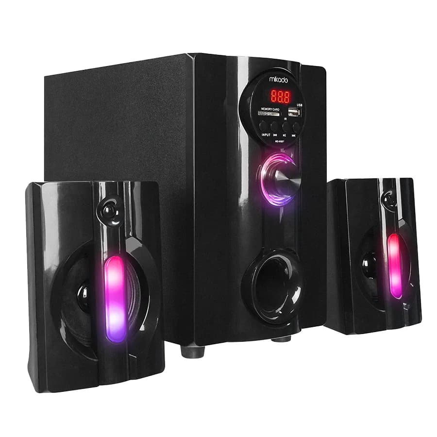 Zvučnici 2.1 gaming Mikado MD-95BT 2 1 20W Black Multimedia FM/BT/SD/USB Speaker, 39525