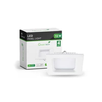 LED panel Green Tech 12W, 3000K, ugradni, kvadratni