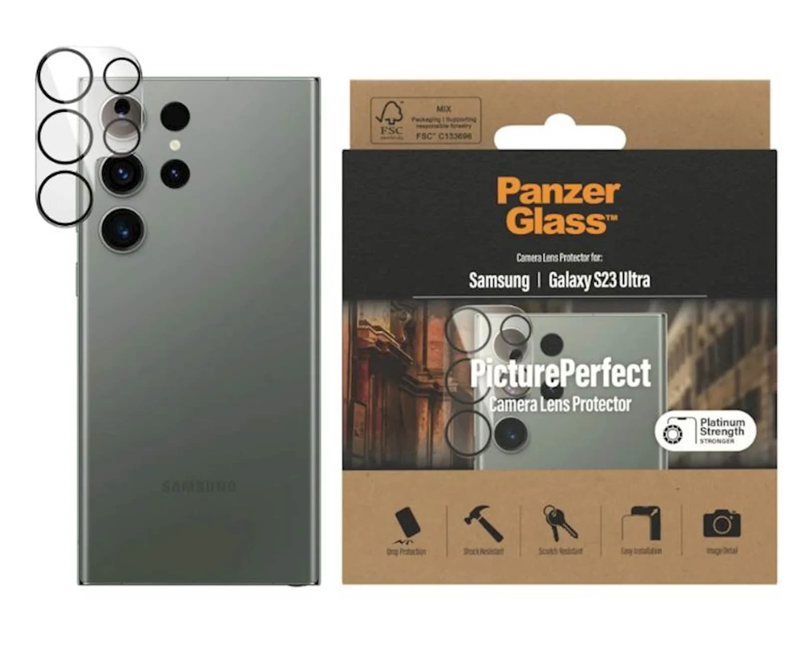 PanzerGlass Zaštitni okvir za kameru PG Galaxy S23 Ultra