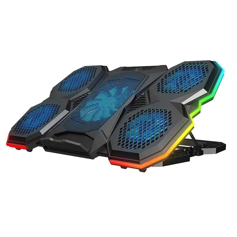 Postolje za notebook gaming RAMPAGE 9"-17" Addison Rampage AD-RC14 X-RANGER 10 Mode RGB 1*125mm 4*70mm Fan, 40505