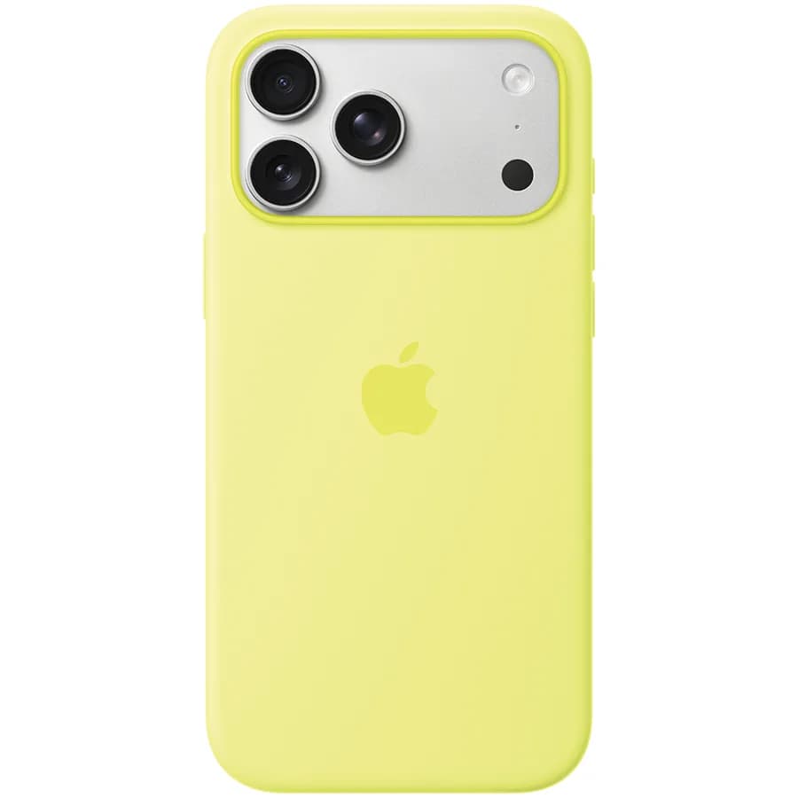 iPhone 17 Pro Max Silicone Case with MagSafe - Neon Yellow,Model A3560