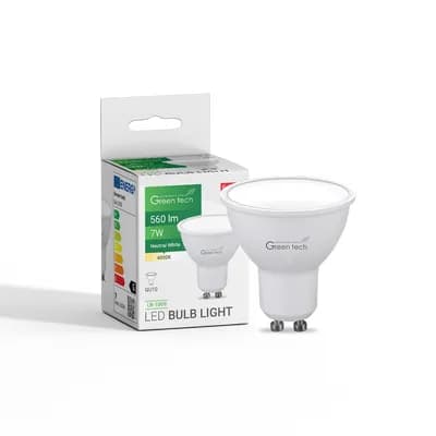 LED žarulja Green Tech 7W, 4000K, GU10, IP20, Sanan chip