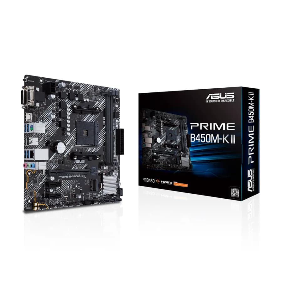 Asus MB PRIME B450M-K II AMD B450;AM4;2xDDR4 VGA,DVI,HDMI;micro ATX