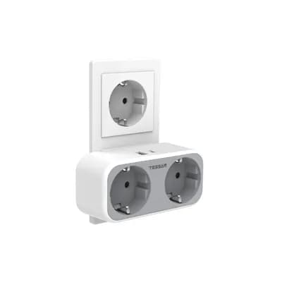 Zidna utičnica Tessan TS-WS02DE01, 2x AC, 1x USB-A, 1x USB-C, 15W