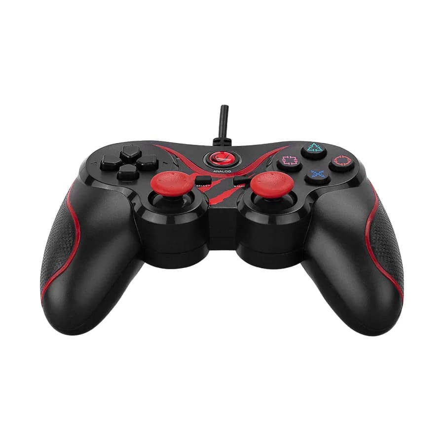 Game Pad gaming RAMPAGE Nebulix PS3/PC Red USB 1.8m Joypad, 40715