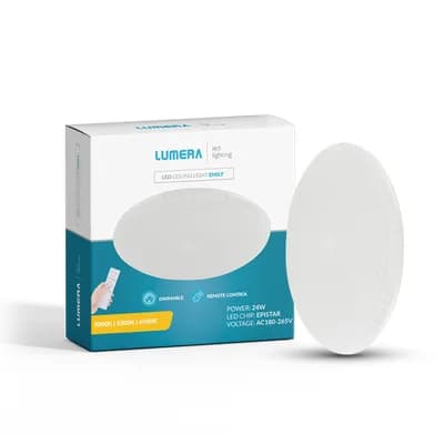 LED plafonjera Lumera Lighting, 24W, 3000K - 6500K, dimabilna, 39 cm