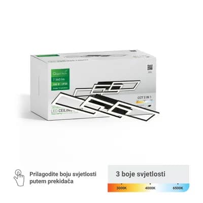 Stropna dekorativna svjetiljka Green Tech 108W, 3CCT