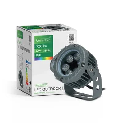 LED vanjska svjetiljka Green Tech 6W, RGB, IP66