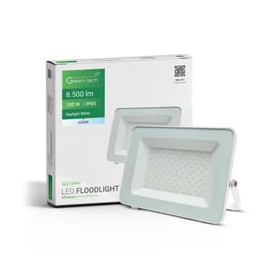 LED reflektor Green Tech 8500 lm, 100W, 6500K, IP65, bijeli