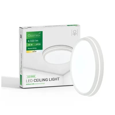 LED plafonjera Green Tech 36W, 4000K, promjer 51cm