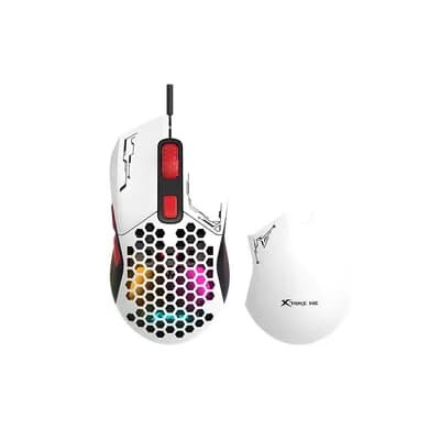 Miš X-trike me GM-316W gaming, bijeli, s dva odvojiva poklopca