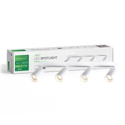 LED spot svjetiljka Green Tech, GU10 X 4 kom, bijela boja