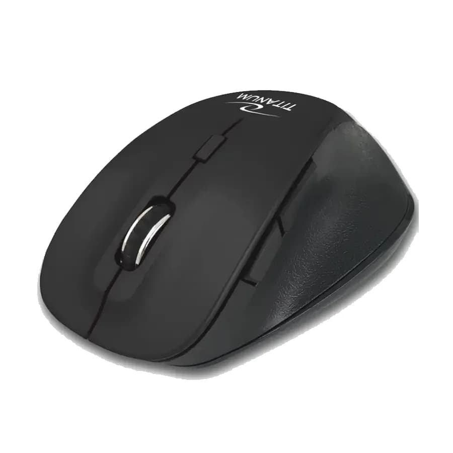 Miš bluetooth TITANUM OPTICAL MOUSE 6D, FORNAX BLACK, TM122K