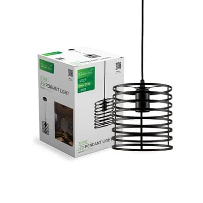 LED visilica Green Tech E27 x 1 kom, crna boja