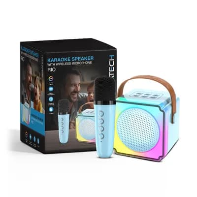 Zvučnik Gigatech RIO (USB/TF/bluetooth) karaoke s wireless mikr., dječji, plavi